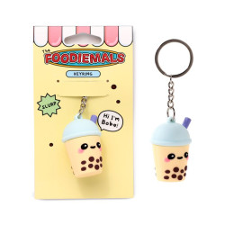 FOODIEMALS - PORTE-CLÉS 3D - BOBA LE BUBBLE TEA