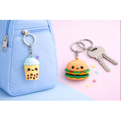 FOODIEMALS - PORTE-CLÉS 3D - HAMMY LE HAMBURGER