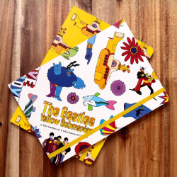 THE BEATLES - NOTEBOOK A5 - PAPIER RECYCLÉ - YELLOW SUBMARINE
