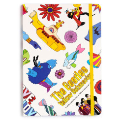 THE BEATLES - NOTEBOOK A5 - PAPIER RECYCLÉ - YELLOW SUBMARINE