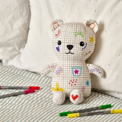 EATSLEEPDOODLE - PELUCHE À COLORIER - OURS - ARTIE