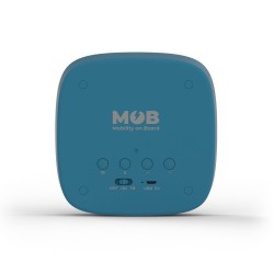 BILLY CLOCK BY MOB - REVEIL & VEILLEUSE LAPIN POUR ENFANTS - BLEU