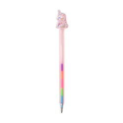 STYLO ENCRE ARC-EN-CIEL - LICORNE - HOLOGRAPHIQUE ROSE