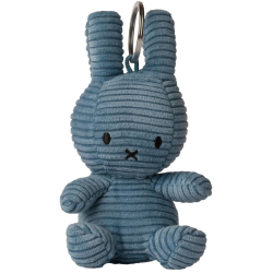 MIFFY - PORTE-CLÉS ECO - VELOURS CÔTELÉ - BLEU ATLANTIQUE