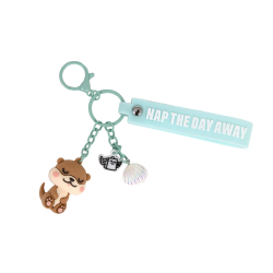 MR WONDERFUL - PORTE-CLÉS AVEC CHARMS - LAZY LOUTRE - NAP THE DAY AWAY