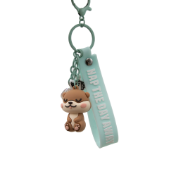 MR WONDERFUL - PORTE-CLÉS AVEC CHARMS - LAZY LOUTRE - NAP THE DAY AWAY
