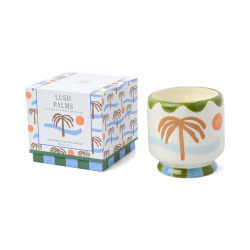 PADDYWAX - BOUGIE PARFUMÉE EN CÉRAMIQUE PEINTE À LA MAIN - A DOPO! PALM TREE - LUSH PALMS