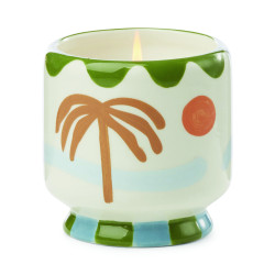 PADDYWAX - BOUGIE PARFUMÉE EN CÉRAMIQUE PEINTE À LA MAIN - A DOPO! PALM TREE - LUSH PALMS