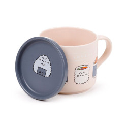 PUSHEEN - ENSEMBLE MUG EN PORCELAINE & DESSOUS DE TASSE - SUSHI