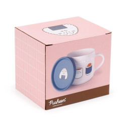 PUSHEEN - ENSEMBLE MUG EN PORCELAINE & DESSOUS DE TASSE - SUSHI