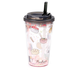 PUSHEEN - GOBELET DOUBLE PAROI AVEC PAILLE - SUSHI CLUB