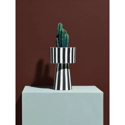 OYOY LIVING DESIGN - TOPPU POT LARGE - POT EN CÉRAMIQUE RAYÉ