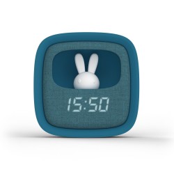 BILLY CLOCK BY MOB - REVEIL & VEILLEUSE LAPIN POUR ENFANTS - BLEU