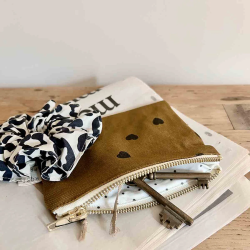 ROSE IN APRIL - PORTE-MONNAIE MARIE - CŒUR CUMIN