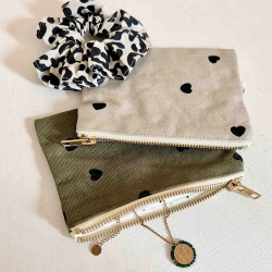 ROSE IN APRIL - PORTE-MONNAIE MARIE - CŒUR SABLE