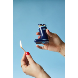 PADDYWAX - PORTE-ALLUMETTES EN CÉRAMIQUE - WELLINGTON BOOT MATCHES - BLEU