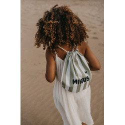 ZAKUW - SAC À CORDONS - RAYURES VERTES