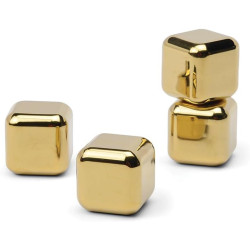 HERE’S HOW - SET DE 4 GLAÇONS EN ACIER INOXYDABLE - OR