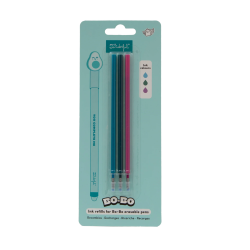 MR WONDERFUL - LOT DE 3 RECHARGES D’ENCRE - STYLOS EFFAÇABLES BO-BO