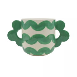 QUÉ RICO - POT DE FLEURS EN CÉRAMIQUE - JACINTA - WAVY RUMBA
