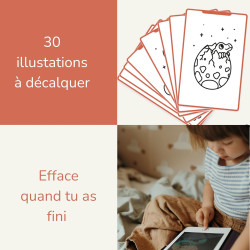 KIDYWOLF - TABLETTE À DESSIN KIDYDRAW MINI - DINO