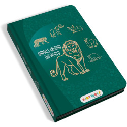 KIDYWOLF - TABLETTE À DESSIN KIDYDRAW MINI - ANIMALS AROUND THE WORLD