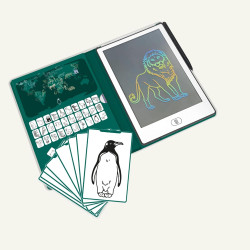 KIDYWOLF - TABLETTE À DESSIN KIDYDRAW MINI - ANIMALS AROUND THE WORLD