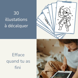 KIDYWOLF - KIDYDRAW MINI - OCÉANS ET PIRATES