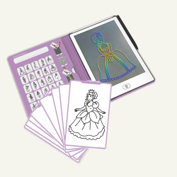 KIDYWOLF - TABLETTE À DESSIN KIDYDRAW MINI - PRINCESS