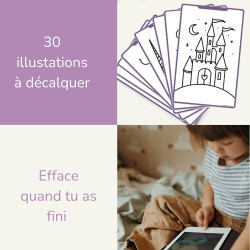 KIDYWOLF - TABLETTE À DESSIN KIDYDRAW MINI - PRINCESS