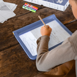 KIDYWOLF - KIDYDRAW PRO BLEU - TABLETTE LUMINEUSE BIFACE A DESSIN ENFANT USB-C