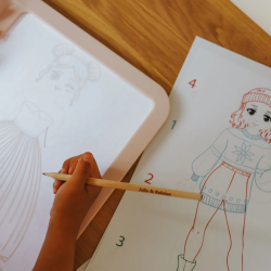 KIDYWOLF - KIDYDRAW PRO ROSE - TABLETTE LUMINEUSE BIFACE A DESSIN ENFANT USB-C