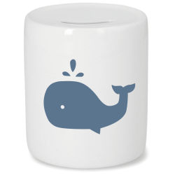 TIRELIRE CÉRAMIQUE - BALEINE BLEUE
