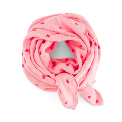 ROSE IN APRIL - LANGE/FOULARD BIANCA - COEUR FLAMINGO
