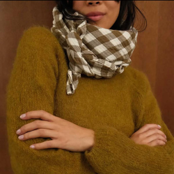 ROSE IN APRIL - LANGE/FOULARD BIANCA - VICHY OLIVE