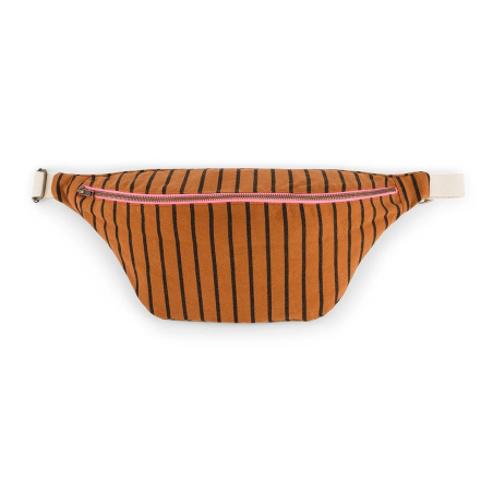 Sac Banane Rose in April Rayures Tennis Ginger