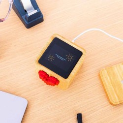 LOVE BOX EN BOIS : BOÎTE A AMOUR CONNECTÉE - COEUR DORÉ