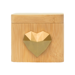 LOVE BOX EN BOIS : BOÎTE A AMOUR CONNECTÉE - COEUR DORÉ