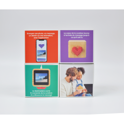 LOVE BOX EN BOIS : BOÎTE A AMOUR CONNECTÉE - VIOLET