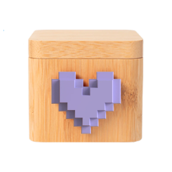 LOVE BOX EN BOIS : BOÎTE A AMOUR CONNECTÉE - VIOLET