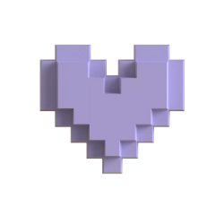 ACCESSOIRE LOVEBOX : COEUR VIOLET